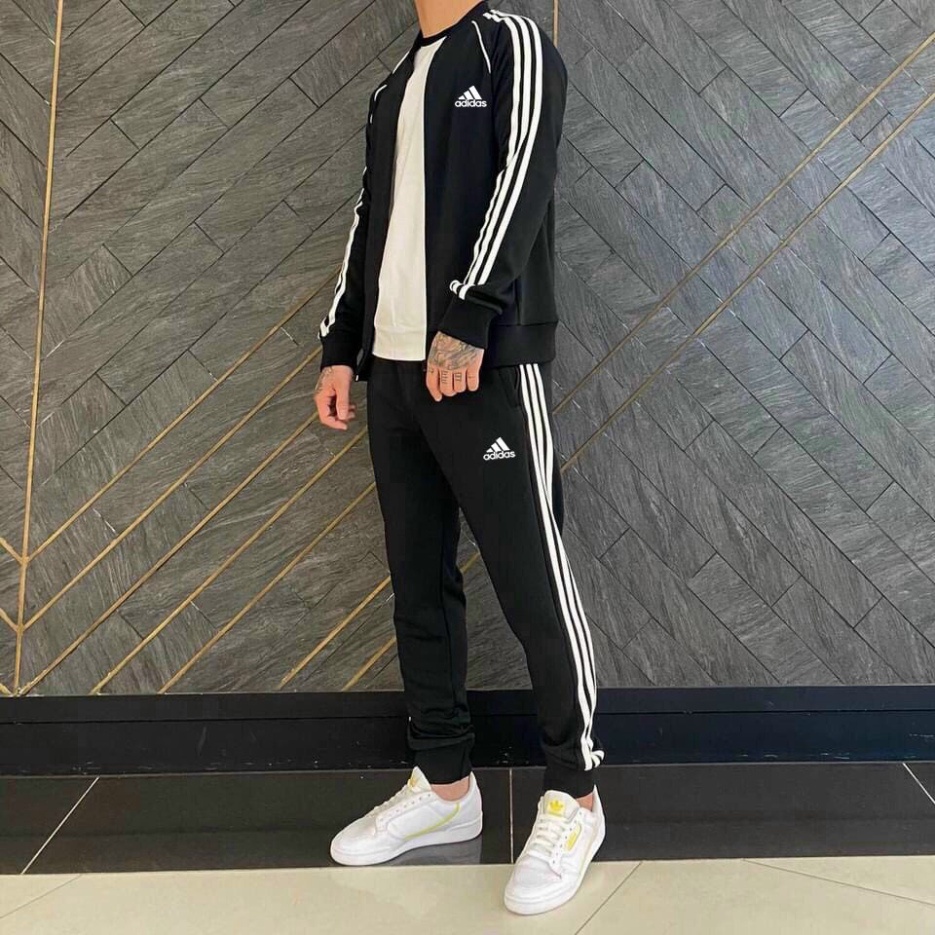 Bộ Thể Thao adidas Nam Vải Umi Thêu Logo Chắc Chắn, Bộ Quần áo adidas Thu Đông Phong Cách Thể Thao ❤️❤️❤️