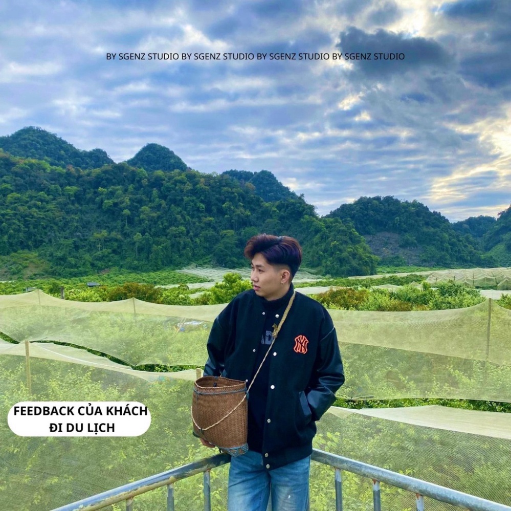 Áo Khoác Bomber Nam Nữ Phối Tay Da - Áo Bomber Bóng Chày NY Chất Đẹp Có Ảnh Thật