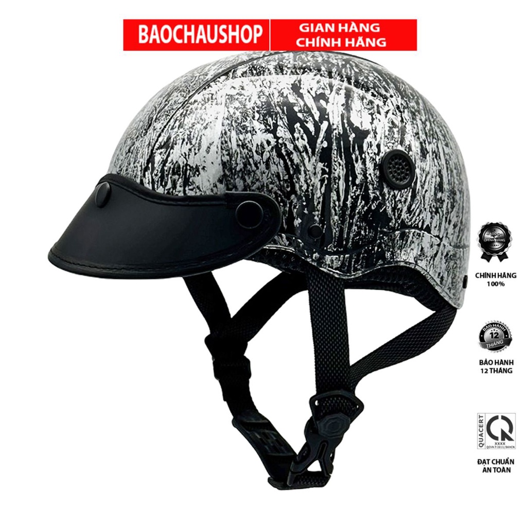 Mũ Bảo Hiểm Sơn Nhúng HPRO HP02B - BH 12 Tháng