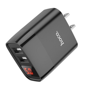 Cốc sạc nhanh Hoco C86 2 cổng có led báo dòng điện cho mọi loại điện thoại