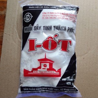 Muối i-ốt muối sấy thành phát 1 bịch 400g
