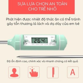Nhiệt kế đo nước pha sữa misuta, nhiệt kế điện tử đo nhiệt chính xác