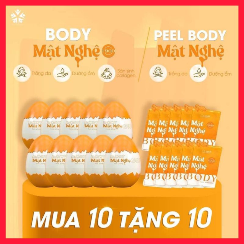 Body Mật Nghệ Kèm Gói Trắng Da