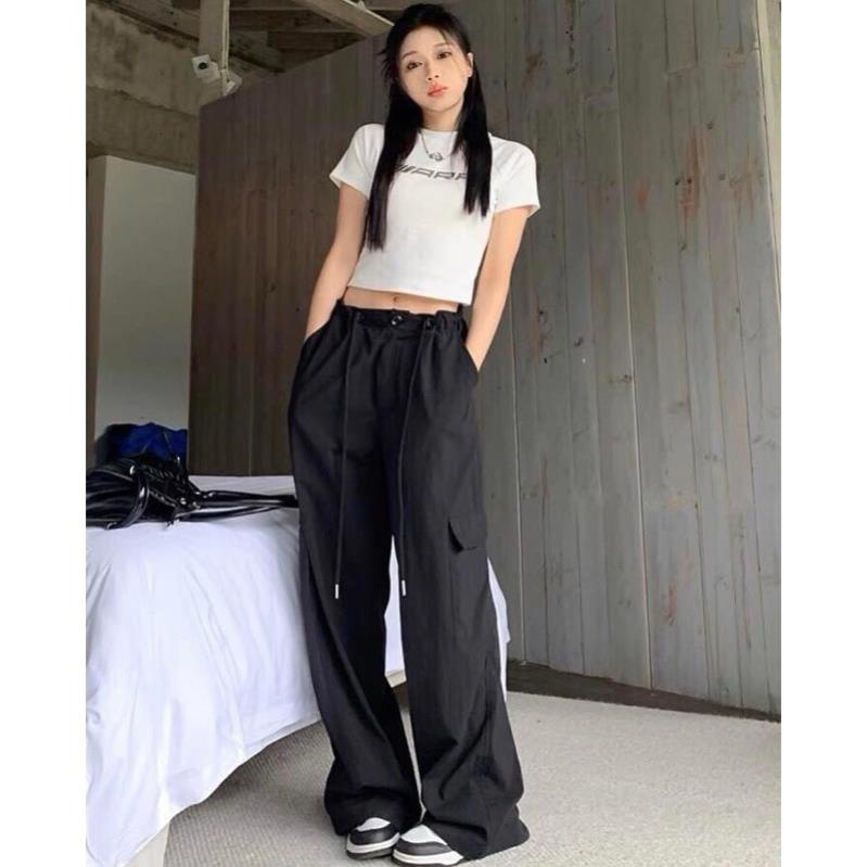 Quần Kaki Túi Hộp Dây Rút Hot Trend Phong Cách Retro😎 Quần Jogger Hip Hop Năng động