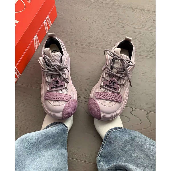 Giày Sneaker Đế Dày Mũi Tròn Thời Trang Mùa Thu Năng Động