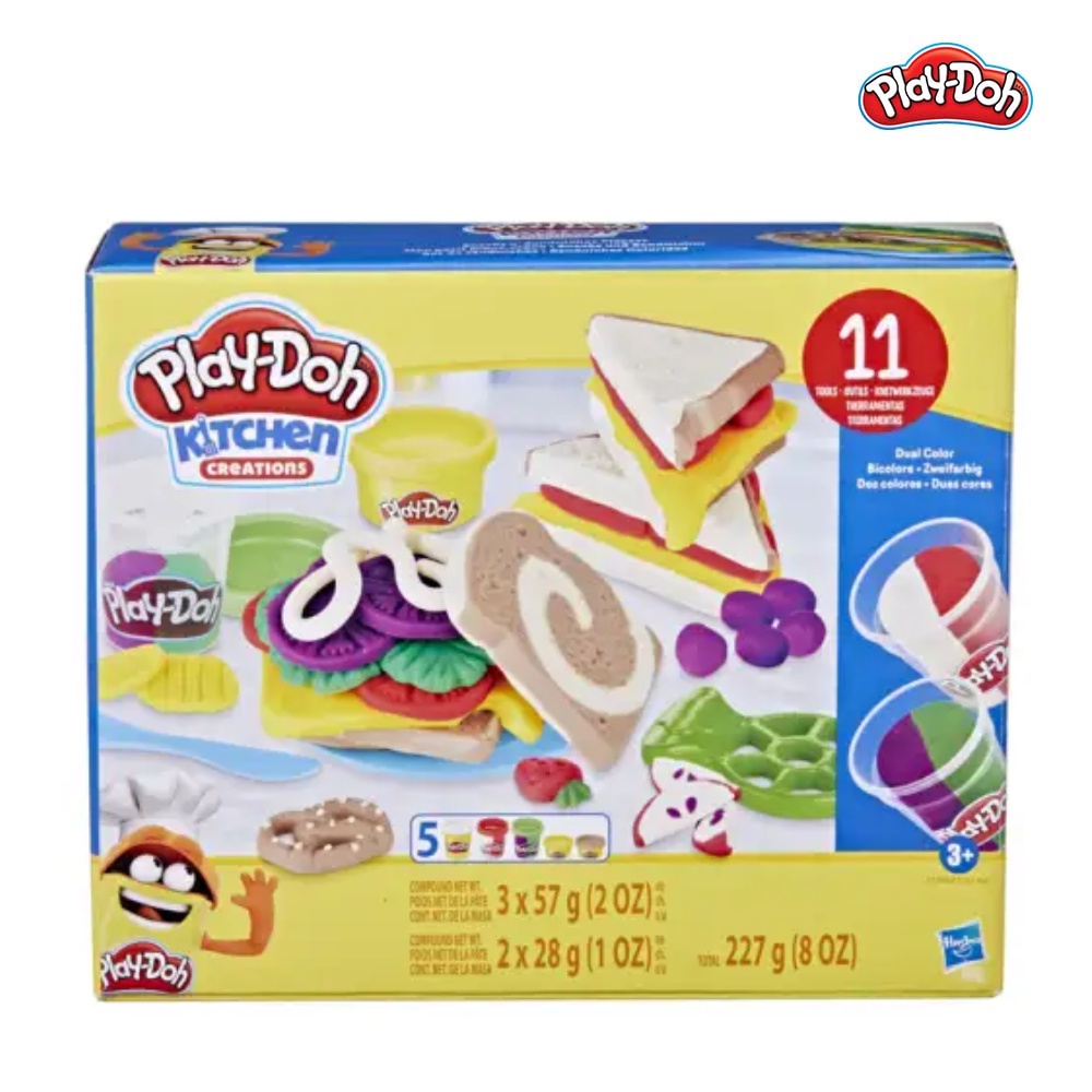 TiNiStore-Bộ đồ chơi đất nặn làm bánh Sandwiches Play-Doh F5746