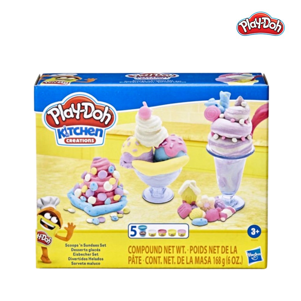 tiNiStore-Bộ đồ chơi đất nặn làm kem Play-Doh E7275