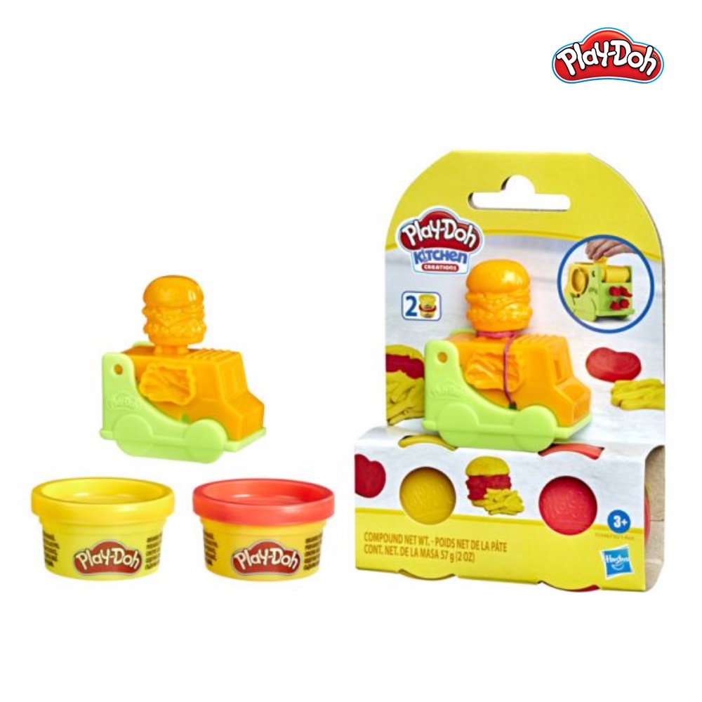 TiNiStore-Bộ đồ chơi đất nặn xe Burger mini Play-Doh F5348