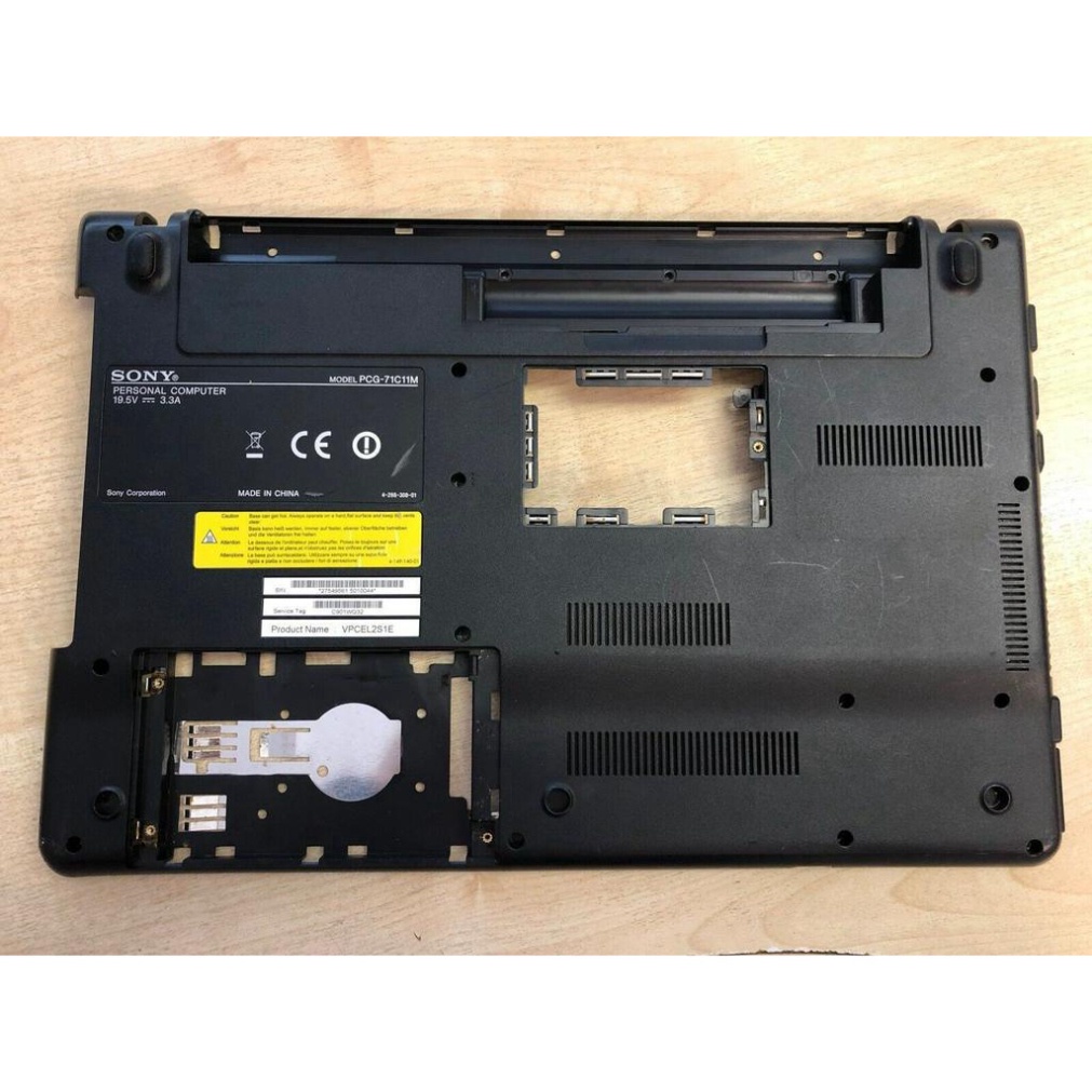 "SH-TODAY" Vỏ laptop Sony Vaio VPCEL, VPC-EL, PCG-71C11M = Vỏ đáy /vỏ đế máy, vỏ mặt D Sony VPCEL, VPC-EL, PCG-71C11M.