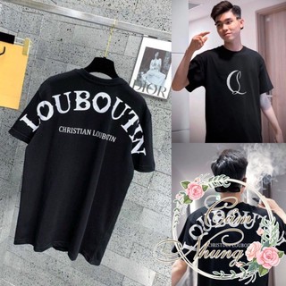 Áo thun tay lỡ unisex La Bou Ti in vai CAMNHUNG - Áo phông nam nữ chất cotton dày dặn Freesize form rộng 65kg hottrend