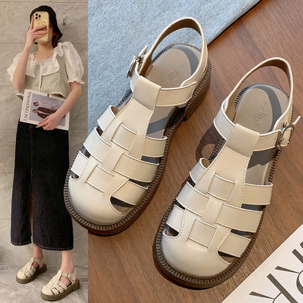 Mới Giày Sandal Đế Dày Mềm Mại Phong Cách Pháp