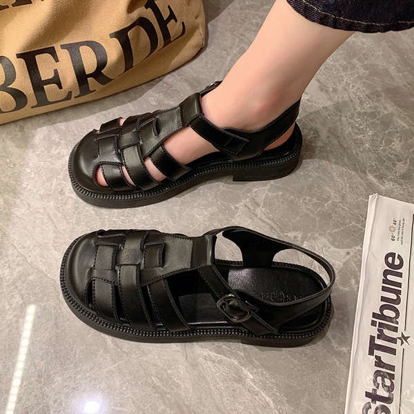 Mới Giày Sandal Đế Dày Mềm Mại Phong Cách Pháp