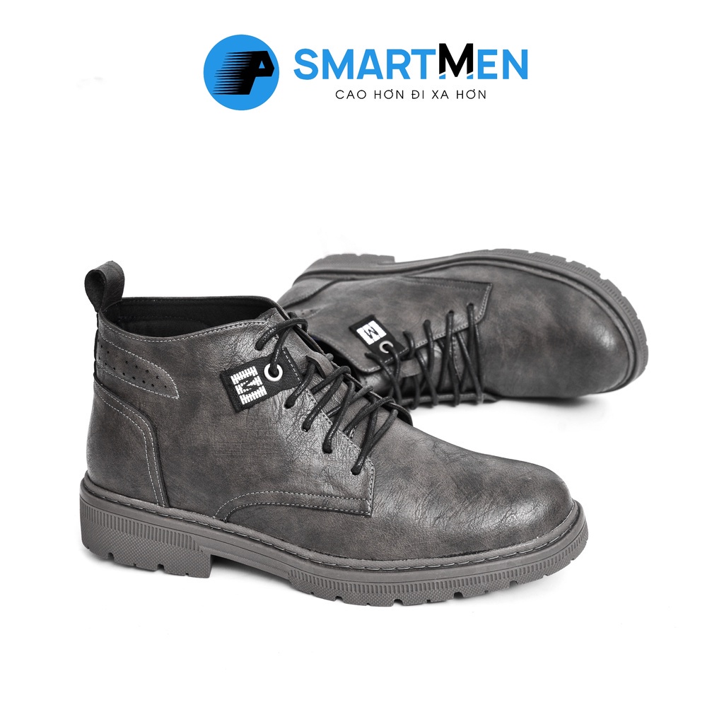 Giày Boot lửng cổ Tăng chiều cao SMARTMEN MenUp-X