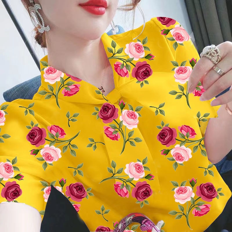 Áo Thun Tay Ngắn Dáng Rộng Phong Cách Phương Tây Thời Trang Mùa Hè Cho Nữ