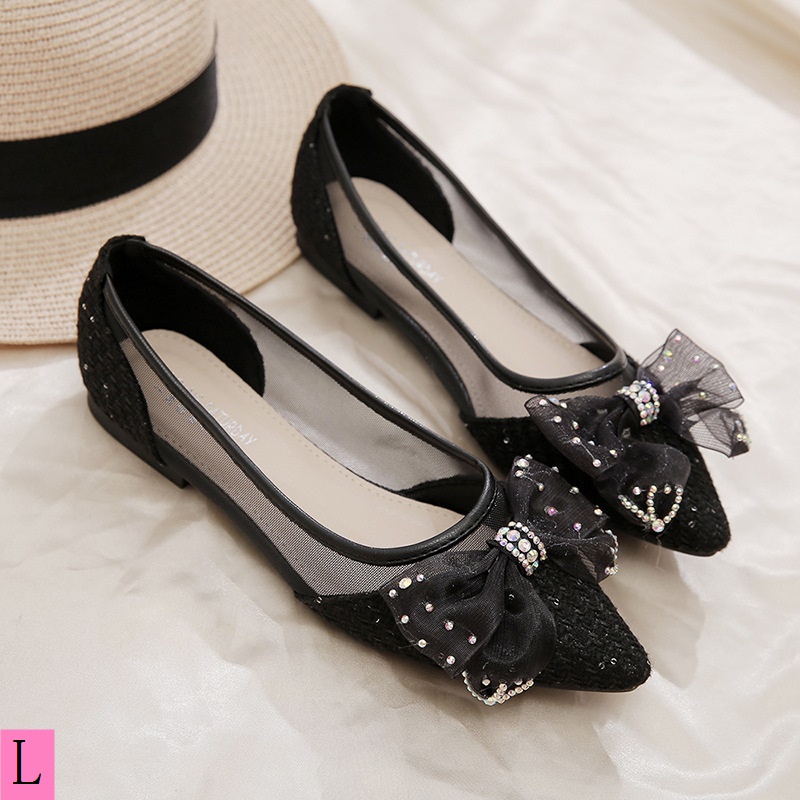 Giày Cao Gót Mũi Nhọn Thoáng Khí Thời Trang Xuân Thu 2023 Cho Nữ