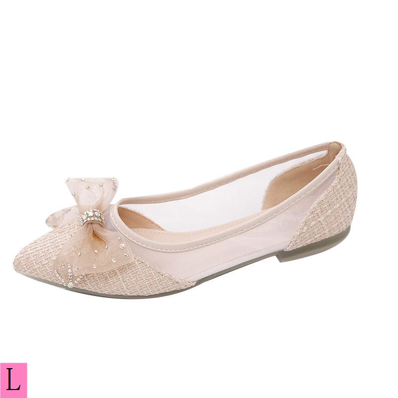 Giày Cao Gót Mũi Nhọn Thoáng Khí Thời Trang Xuân Thu 2023 Cho Nữ