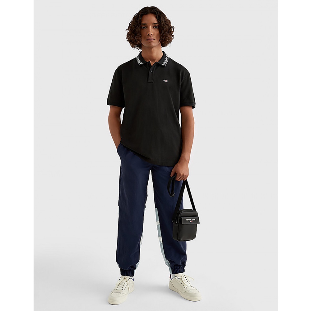 TOMMY HILFIGER - Áo Polo Nam Tay Ngắn Tjm Rlxd Branded Neck Polo DM0DM15085BDS