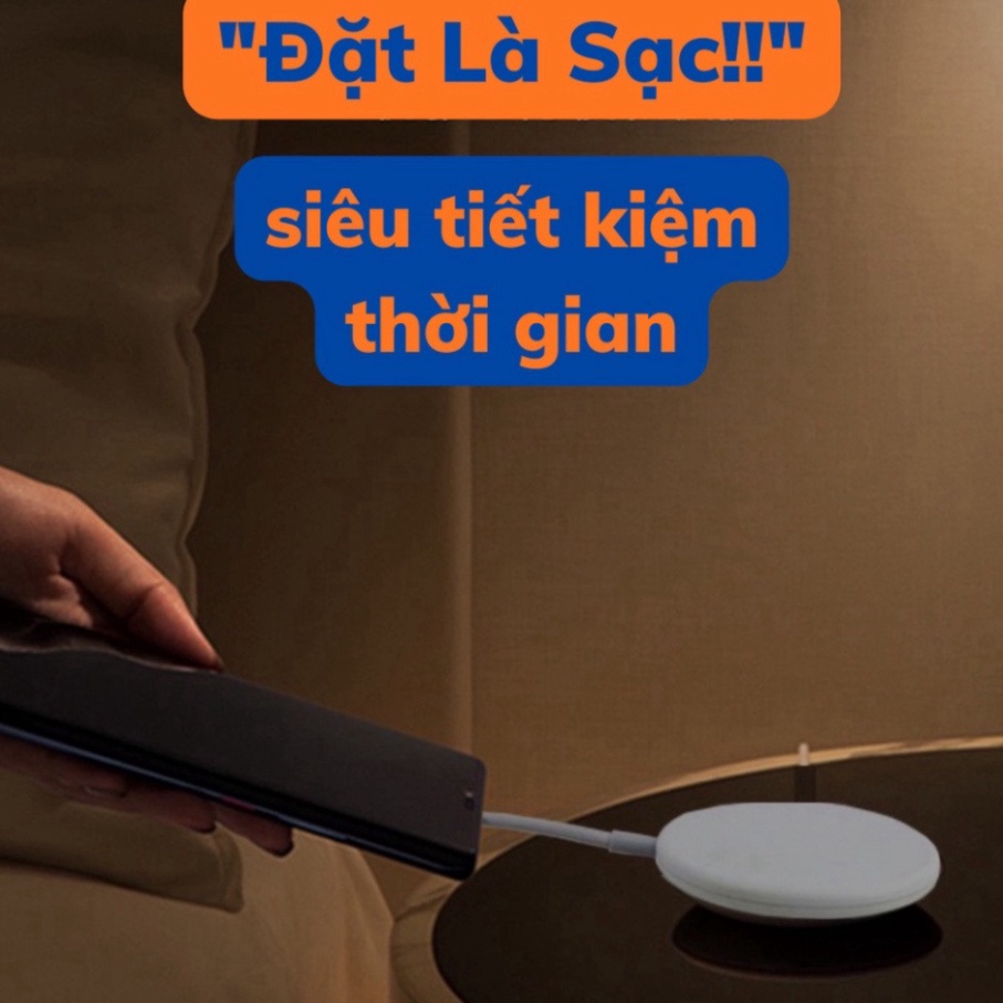 Đế Sạc Không Dây Từ Tính 15W Cho IP 13/13promax/14/14promax  - màu trắng, hỗ trợ sạc nhanh