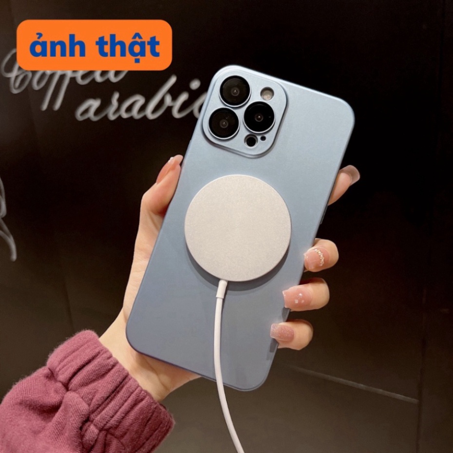 Đế Sạc Không Dây Từ Tính 15W Cho IP 13/13promax/14/14promax  - màu trắng, hỗ trợ sạc nhanh