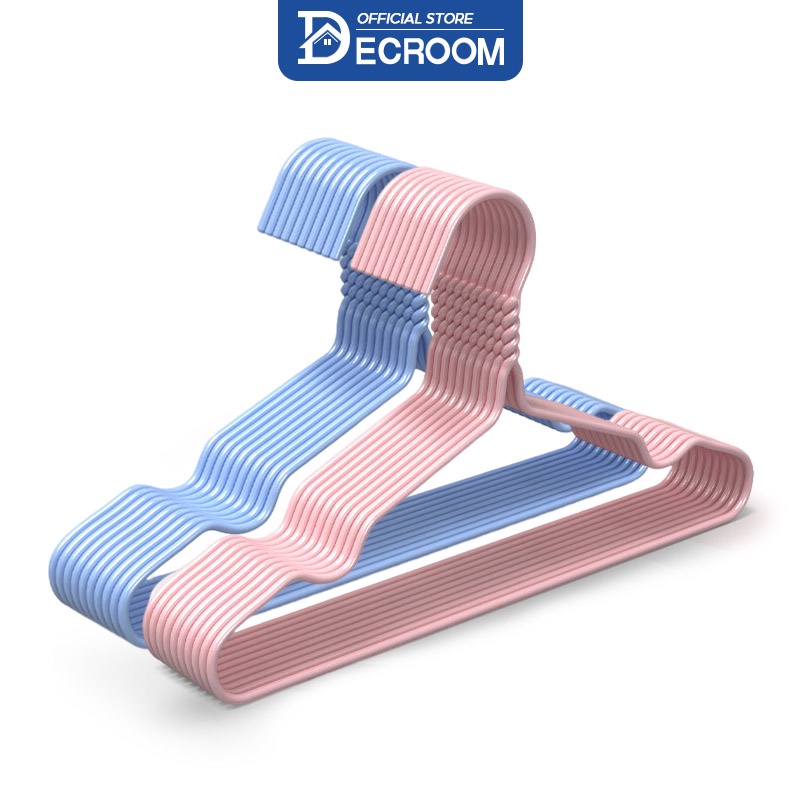 DECROOM Móc Quần Áo Bộ 10 Móc Treo Quần Áo Đơn Giản Móc Phơi Quần Áo Mạnh Mẽ Và Bền