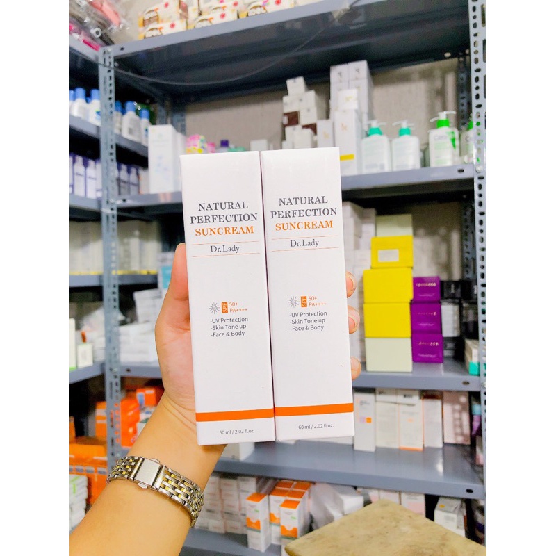 Kem chống nắng Dr. Lady Suncream nâng tone, kiềm dầu 60ml