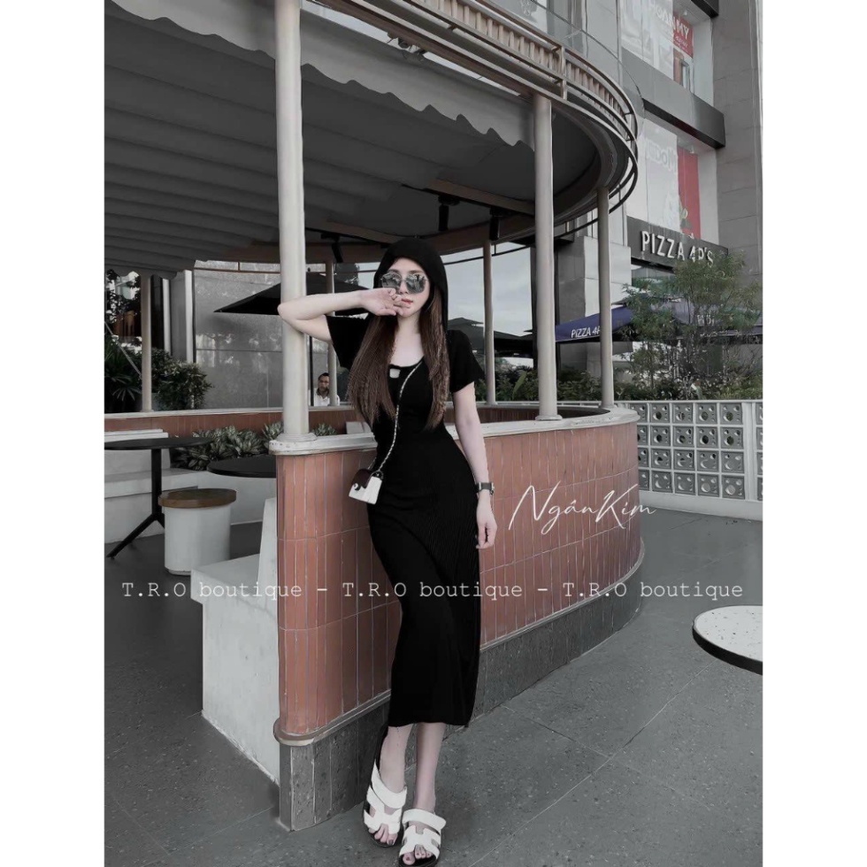 Đầm Body Hở Lưng Nữ Có Mũ Phong Cách Sexy Cá Tính CC189 GARUMIDA HỎA TỐC