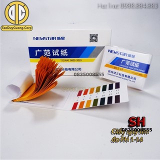 Giấy quỳ tím, giấy thử độ ph, giấy ph từ 1 - 14 kèm bảng màu
