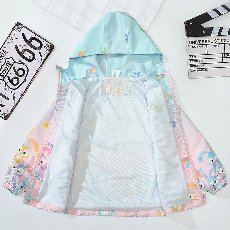 Áo Khoác Gió Có Nón Thời Trang Xuân Thu Phong Cách Mới 2023 Dành Cho Bé Gái