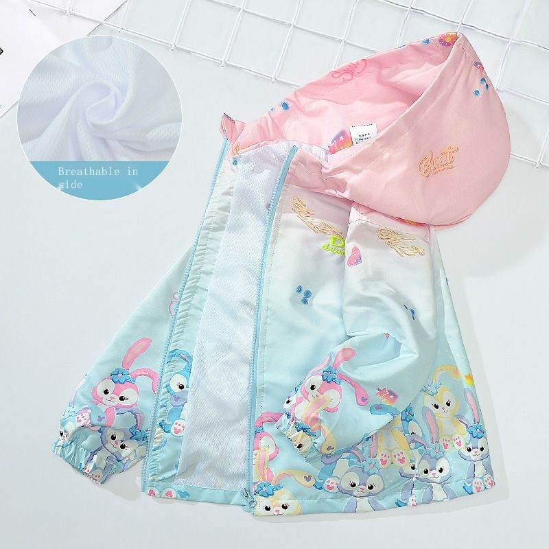 Áo Khoác Gió Có Nón Thời Trang Xuân Thu Phong Cách Mới 2023 Dành Cho Bé Gái