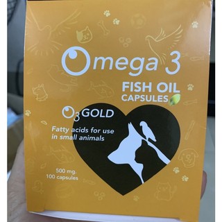 Hộp 100 viên dầu cá dưỡng lông cho chó mèo omega 3 xuất xứ thái lan