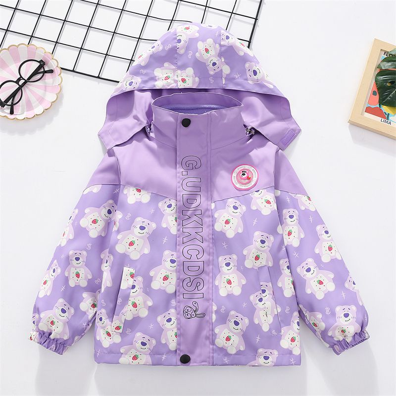 Áo Khoác Lót Nhung Dày Dặn Phong Cách Mới Cho Bé Gái