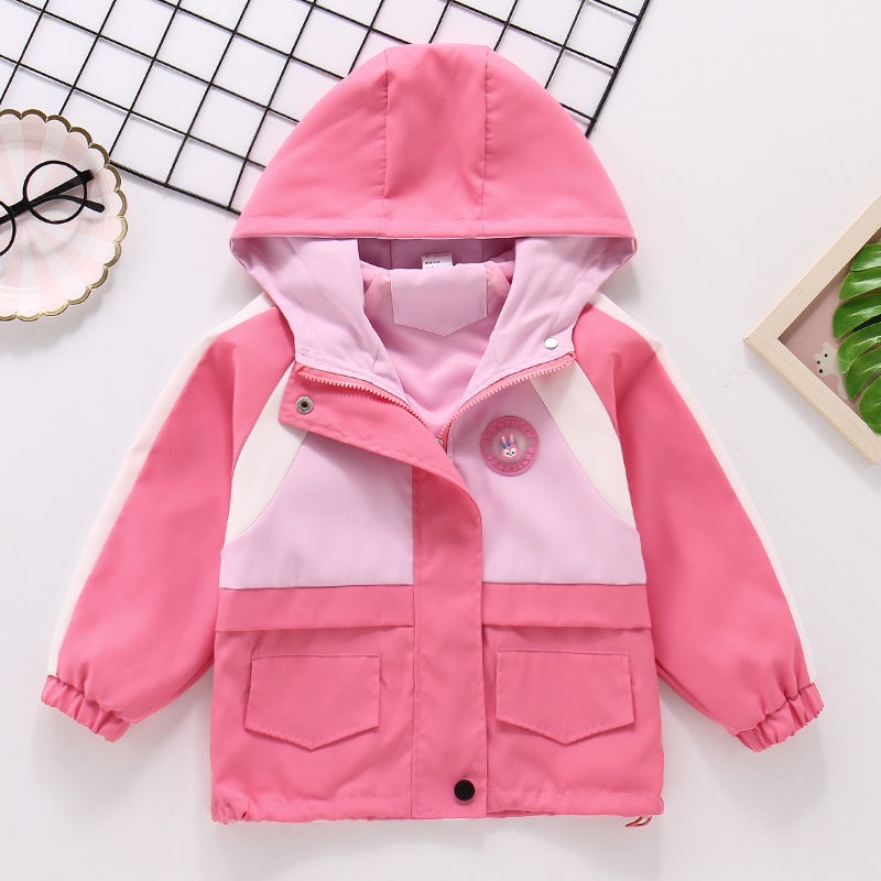 Áo Khoác Chống Gió Phong Cách Thời Trang Xuân Thu Mới 2023 Dành Cho Bé Trai Và Bé Gái