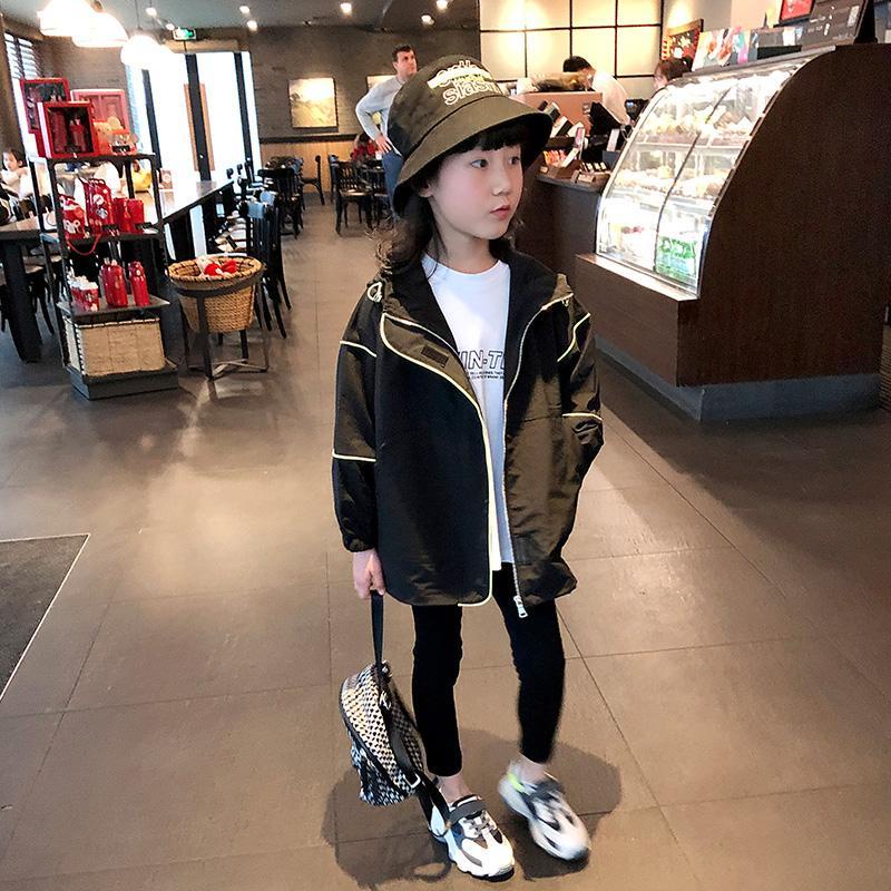 Áo Khoác Có Mũ Trùm Dáng Rộng Thời Trang Mùa Xuân Mới 2023 Cho Bé Gái