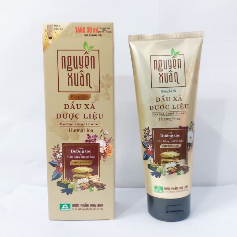 Dầu xả Dược liệu Nguyên Xuân Bồng bềnh dưỡng tóc hương hoa 180ml