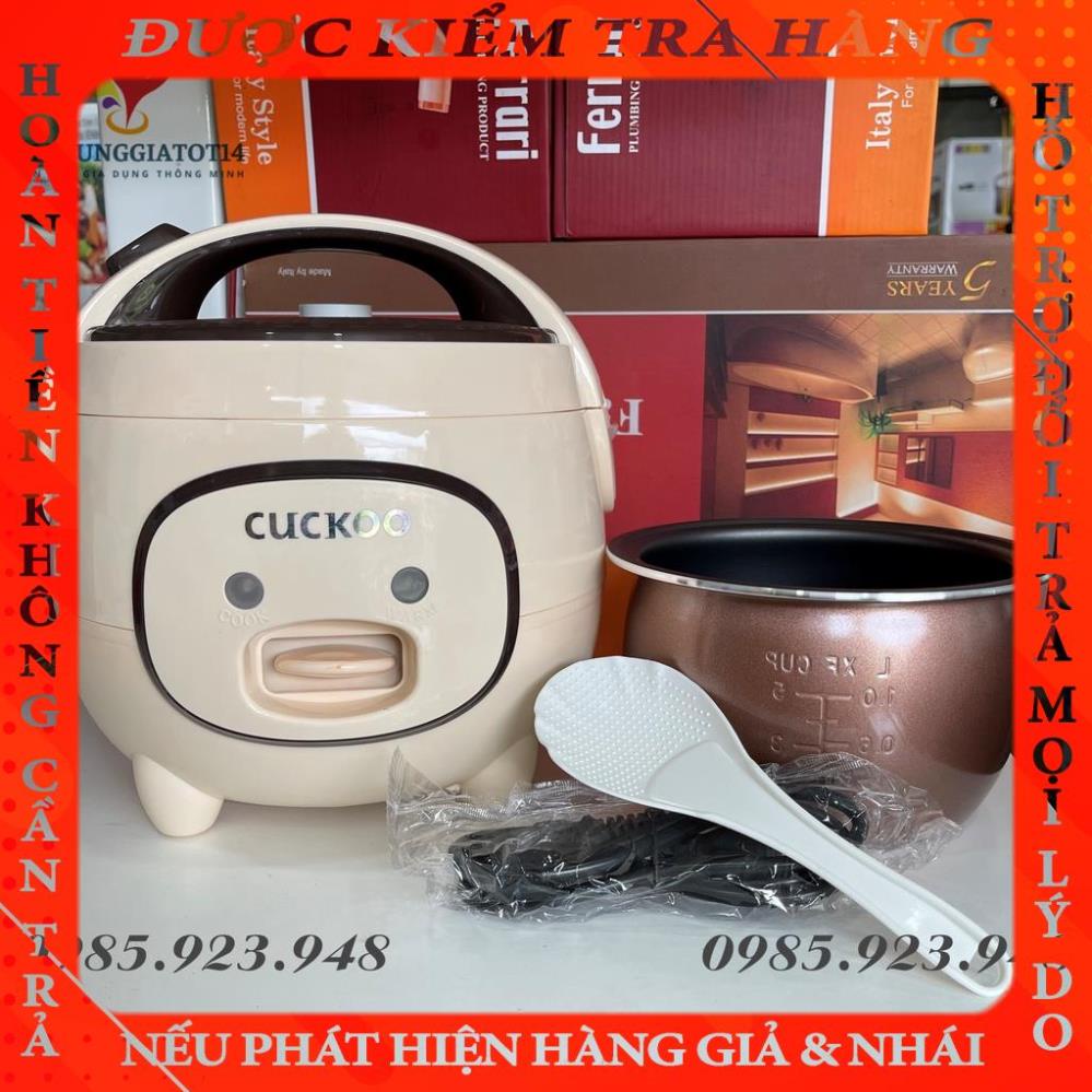 Nồi Cơm Điện mini CUCKOO CR387/NKMedia-  Dung tích 1L,1L2,1L8 kiểu dáng Con Lợn Siêu Đáng Yêu, BH 12 tháng