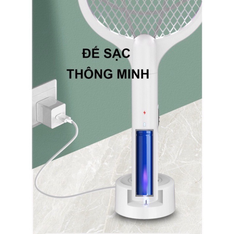 Vợt muỗi tự động kiêm đèn bắt muỗi 2 in 1 tự động sạc tích điện