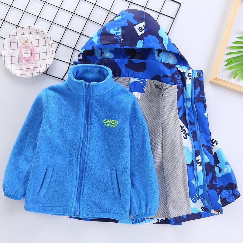 Áo Khoác Dày Chống Gió Phong Cách Thu Đông Mới 2023 Cho Bé Trai