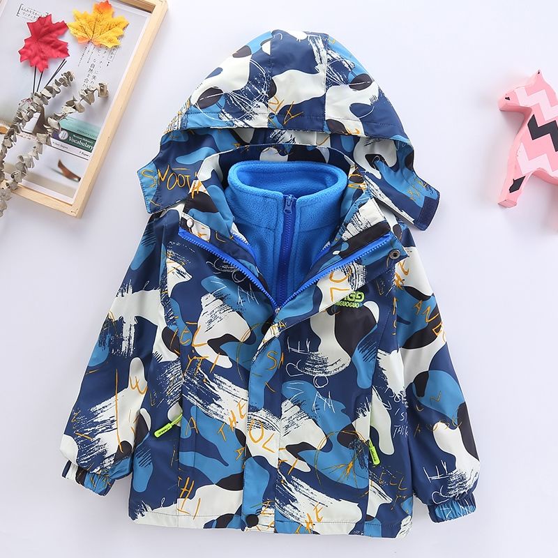 Áo Khoác Dày Chống Gió Phong Cách Thu Đông Mới 2023 Cho Bé Trai