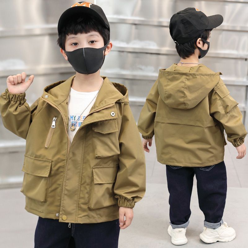 Áo Khoác Gió Mẫu Mới 2023 Thời Trang Xuân Thu Cho Bé Trai