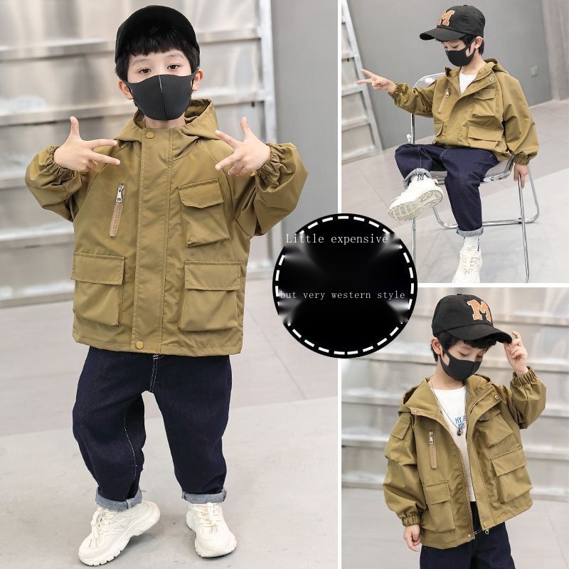 Áo Khoác Gió Mẫu Mới 2023 Thời Trang Xuân Thu Cho Bé Trai