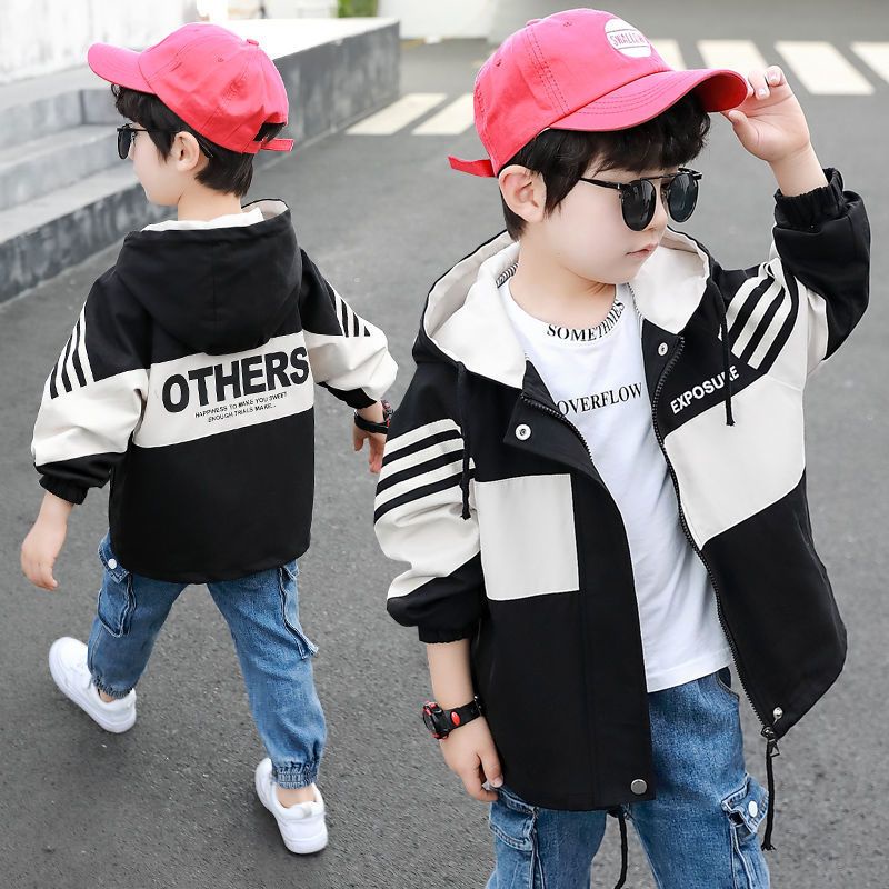 Áo Khoác Gió Phong Cách Thời Trang Xuân Thu Mới 2023 Dành Cho Bé Trai