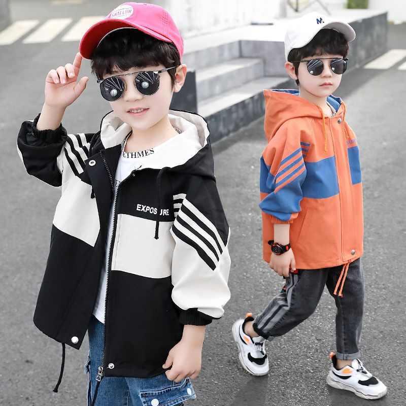 Áo Khoác Gió Phong Cách Thời Trang Xuân Thu Mới 2023 Dành Cho Bé Trai