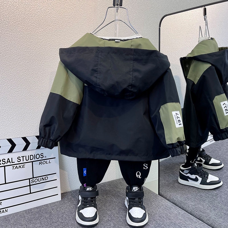 Áo Khoác Phong Cách Hàn Quốc Thời Trang Xuân Thu 2023 Mới Cho Bé Trai