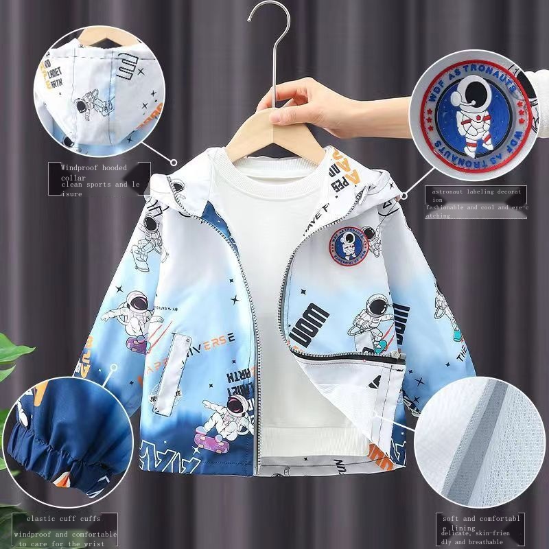 Áo Khoác Xuân Thu Phong Cách Mới 2023 Cho Bé Trai