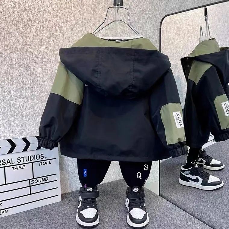 Áo Khoác Phong Cách Hàn Quốc Thời Trang Xuân Thu 2023 Mới Cho Bé Trai