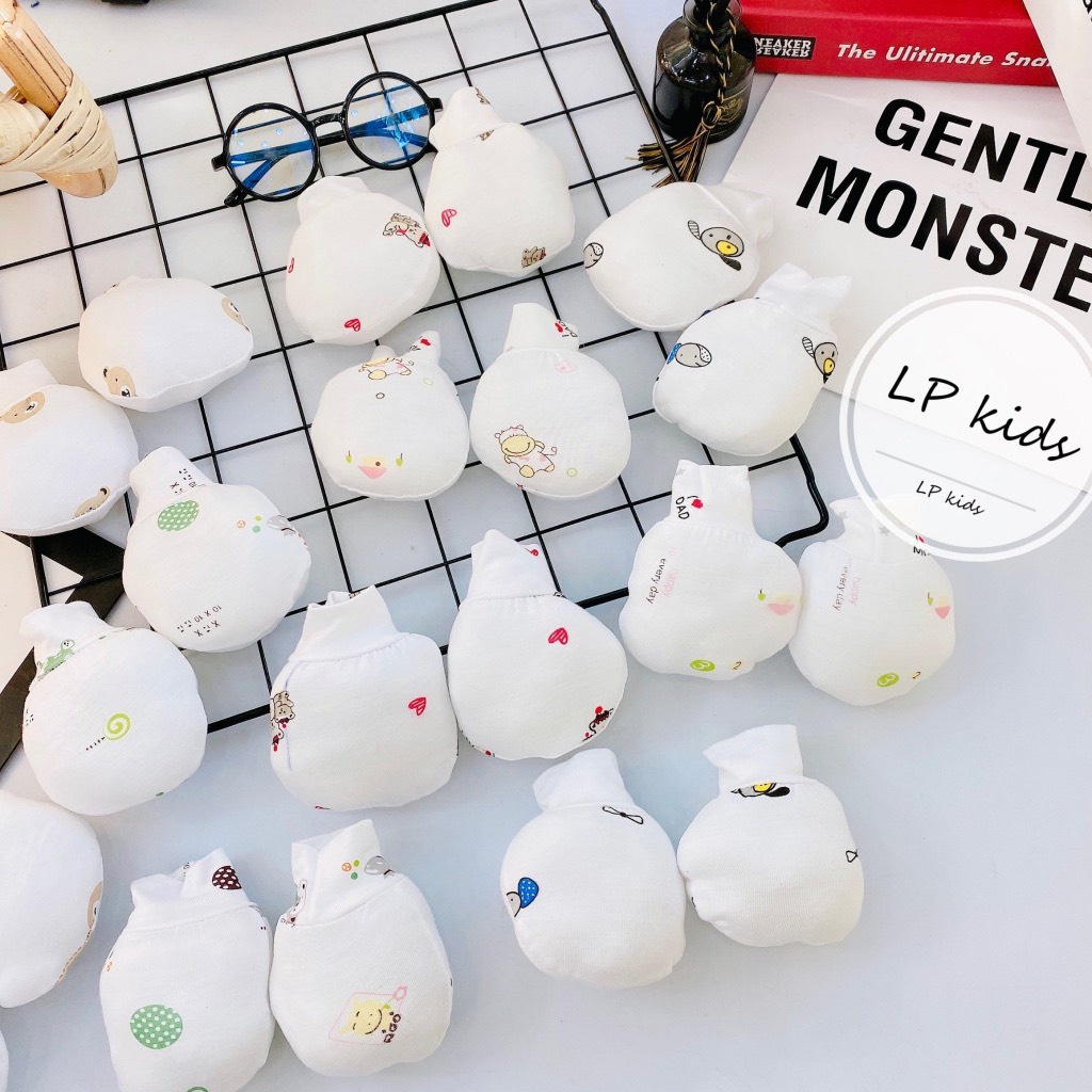 SET 02 ĐÔI BAO TAY SƠ SINH chất liệu thun lạnh cho bé yêu