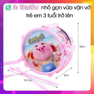 Đồ chơi trống hình heo Pepa cho bé vui nhộn - Bộ đồ chơi trống mấu mới