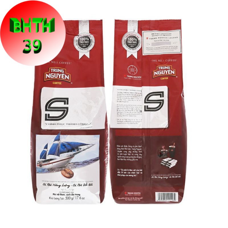 Nguyên chất Cafe trung nguyên bịch 500g - 2 loại chữ S và chữ I
