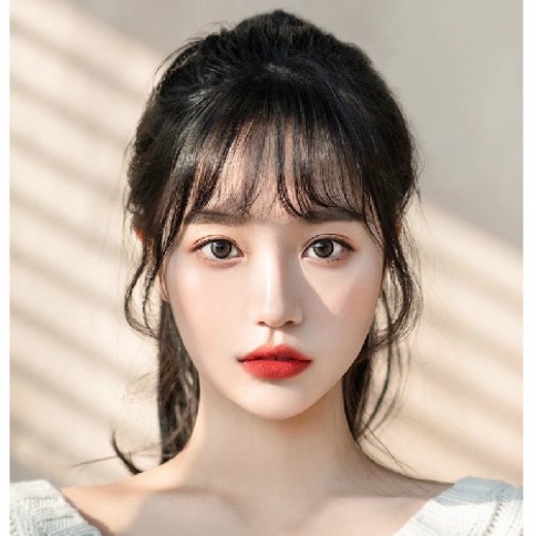 Tóc giả mái thưa korea hàng dệt tay thời thượng đương nhiên như tóc thật - top1wow_083992