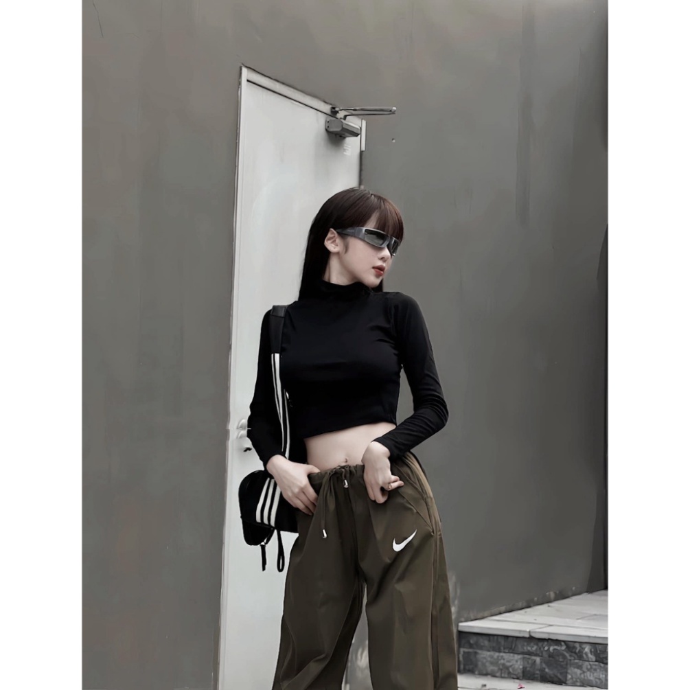 Set Áo Tăm Zip Trơn Basic, Mix Quần Kaki Nhún Siêu Cá Tính